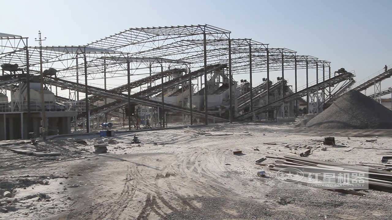 大型砂石生產線作業視頻-河北客戶現場